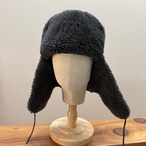 Wool Blend Made in Russia  Earflap Trapper Hat Cap Kids Size XLG